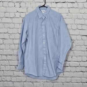 2/$20 NWOT Park Street by Unifirst Blue Long Sleeve Button-Up Shirt Size 16.5-35